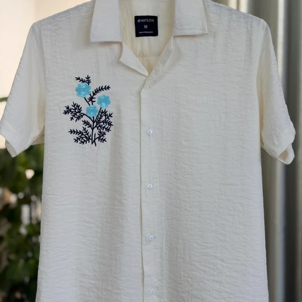 Blue Garden Cotton Shirt