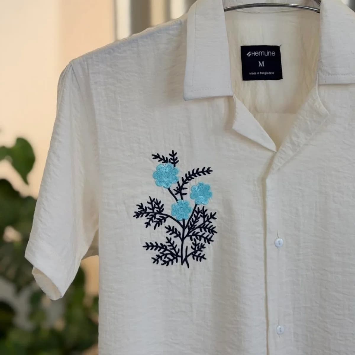 Blue Garden Cotton Shirt — view 2